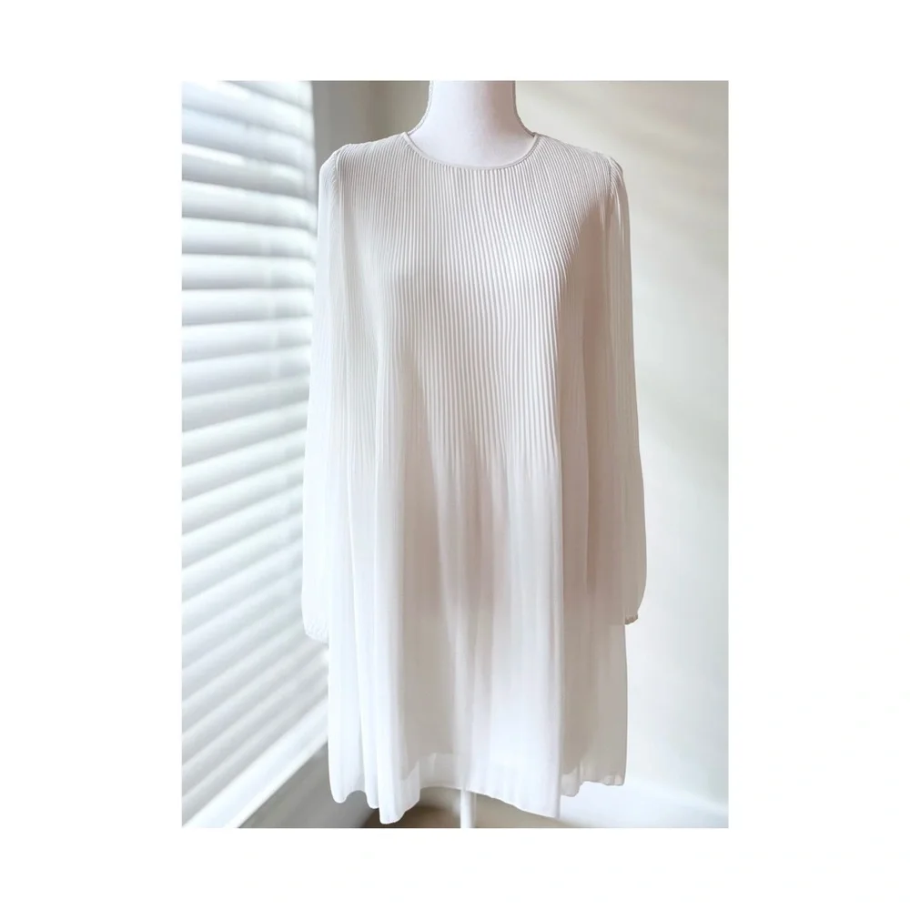 Wilfred White Long Sleeve Dress - Picture 1 of 4